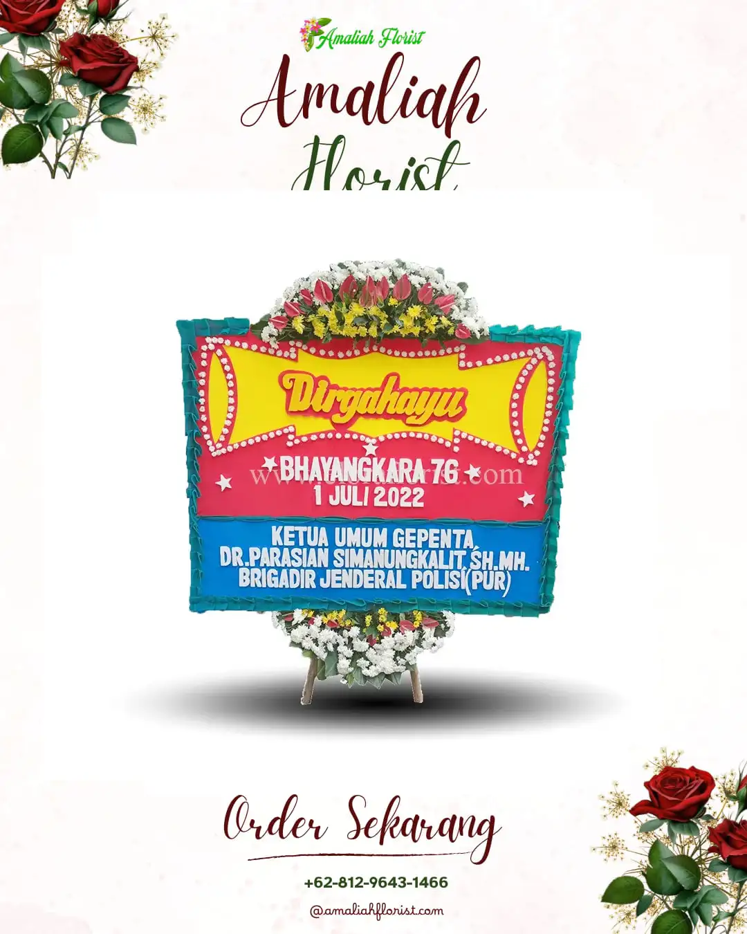 Papan Bunga HUT Ulang Tahun Sambungmacan